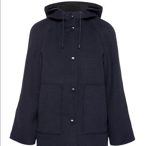 Banana Republic double faced hooded jacket in navy